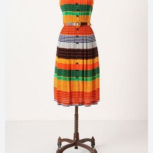 Anthropologie Striped Midi Dress